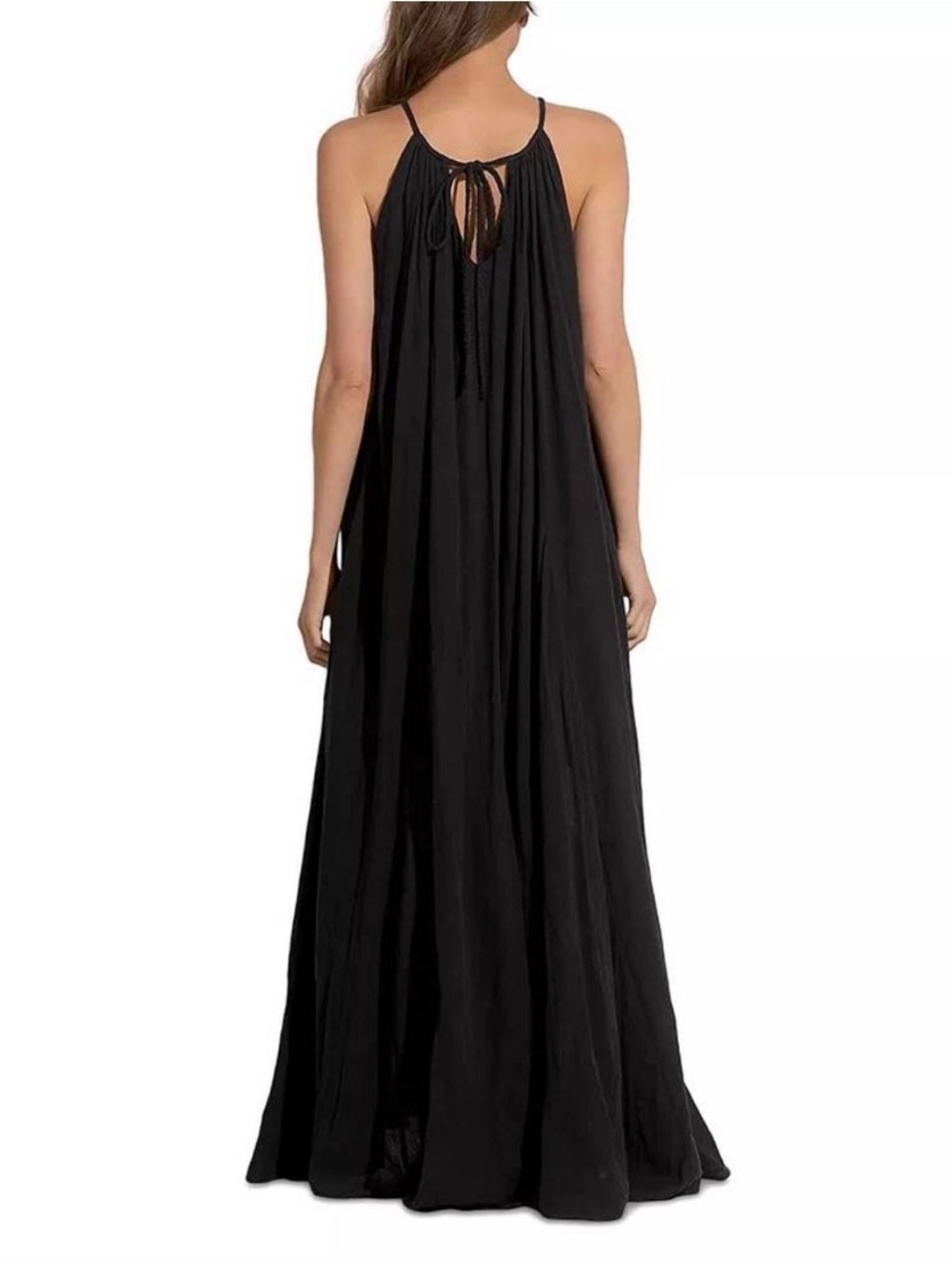 Elan Maxi Dress with Pockets - Black - Picture 3 of 13